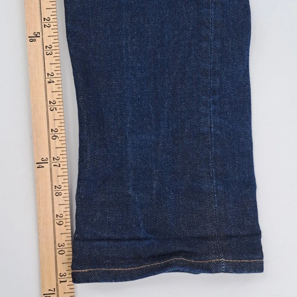 Uniqlo Slim Straight Jeans Mens 33x34 Cotton Indigo Selvedge Kaihara Denim